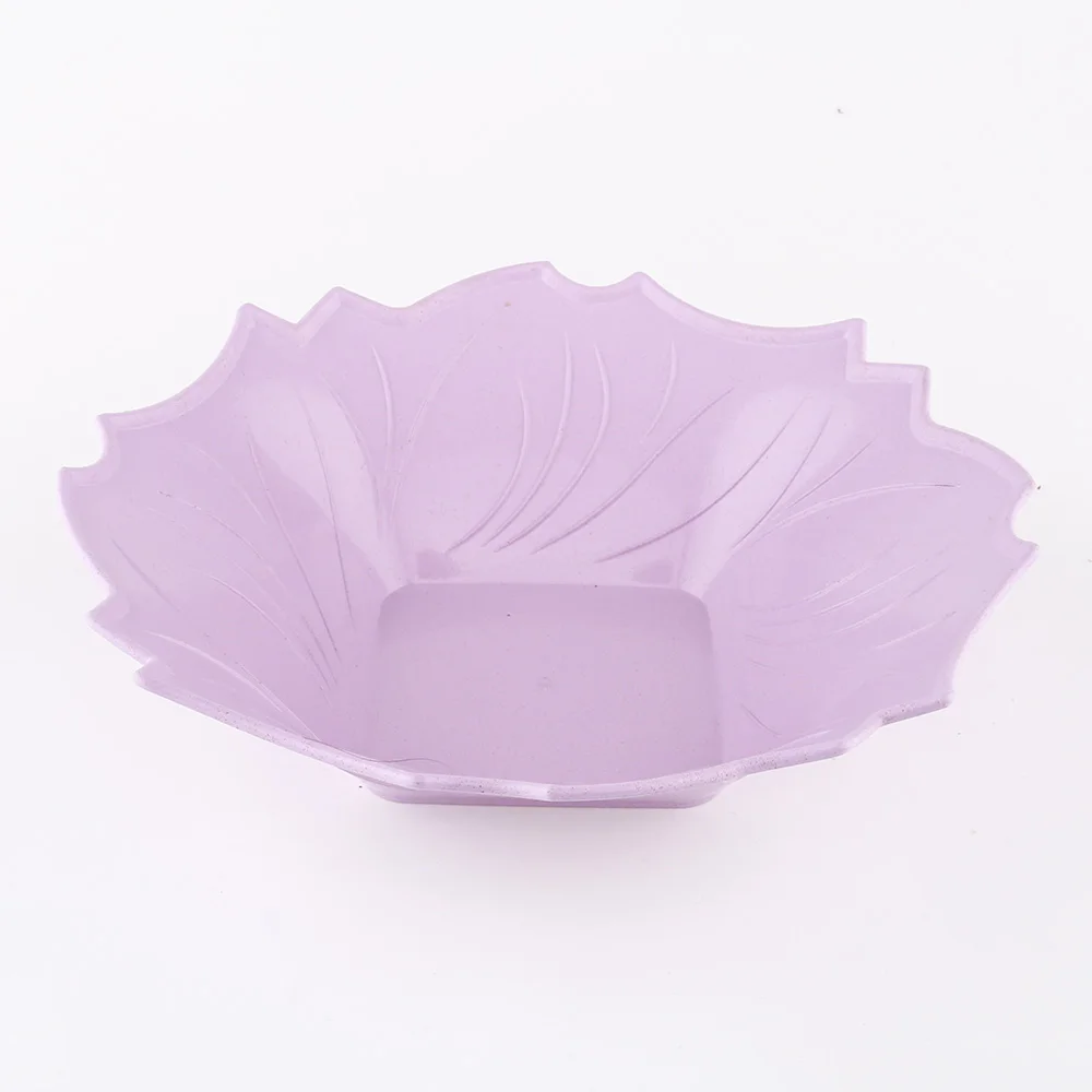Практичная моющаяся пластиковая тарелка для фруктов в форме симпатичного цветка