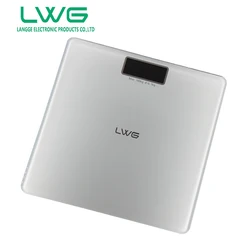 2023 180kg smooth square body weighting bathroom calibration glass scale