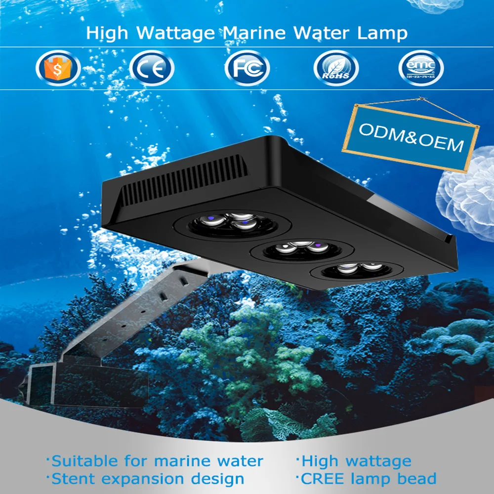 High Power30W 52W  75W 110-240V Full spectrum touch control aquarium led light