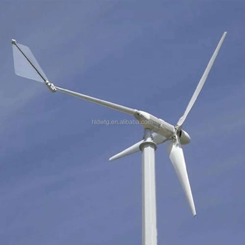 Residential micro wind turbine generator 1kw with 24v off grid system kit