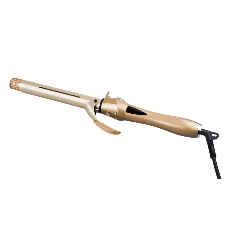 Customized Color Logo Infrared Keep Moisture Professional  Slim Barrel Fast PTC Heater LCD Display Electric Hair Curling Iron