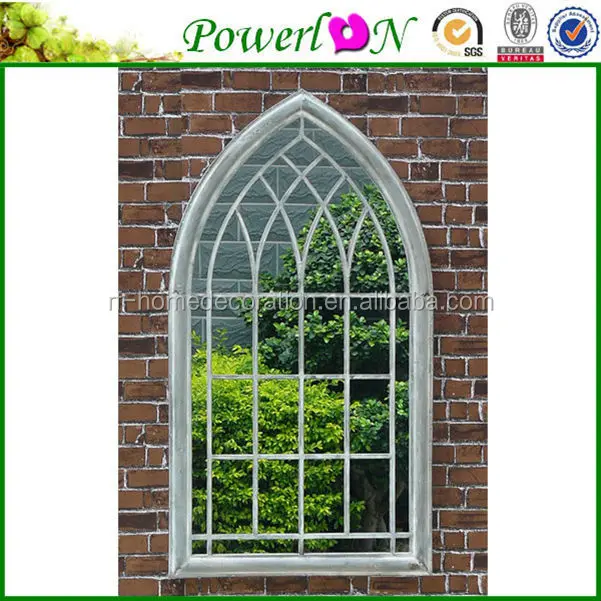 
elegant handmade decorated outdoor garden wall mirrors 
