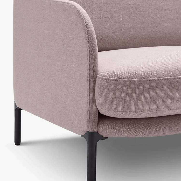 Grey pink leisure single sofa italian furniture sofas upholstery fabric cafe chair 1 seter beauty sofas