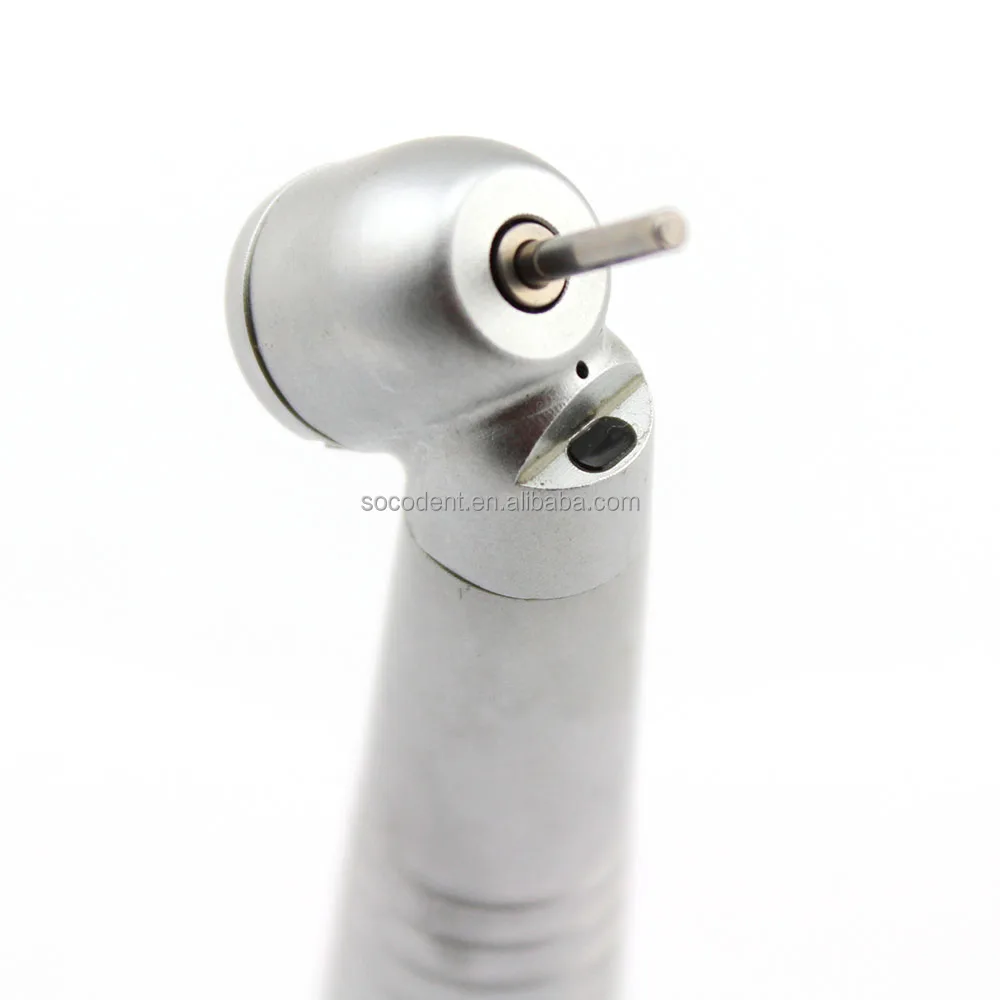 SOCO dental 45 degree contra angle high speed handpiece with LED fiber optical light