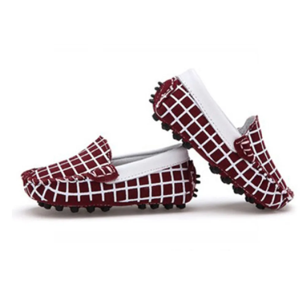 Baby Mocassins Shoes European Style Rubber Sole Boat Shape Buster Brown Baby Walking Shoes Wholesale