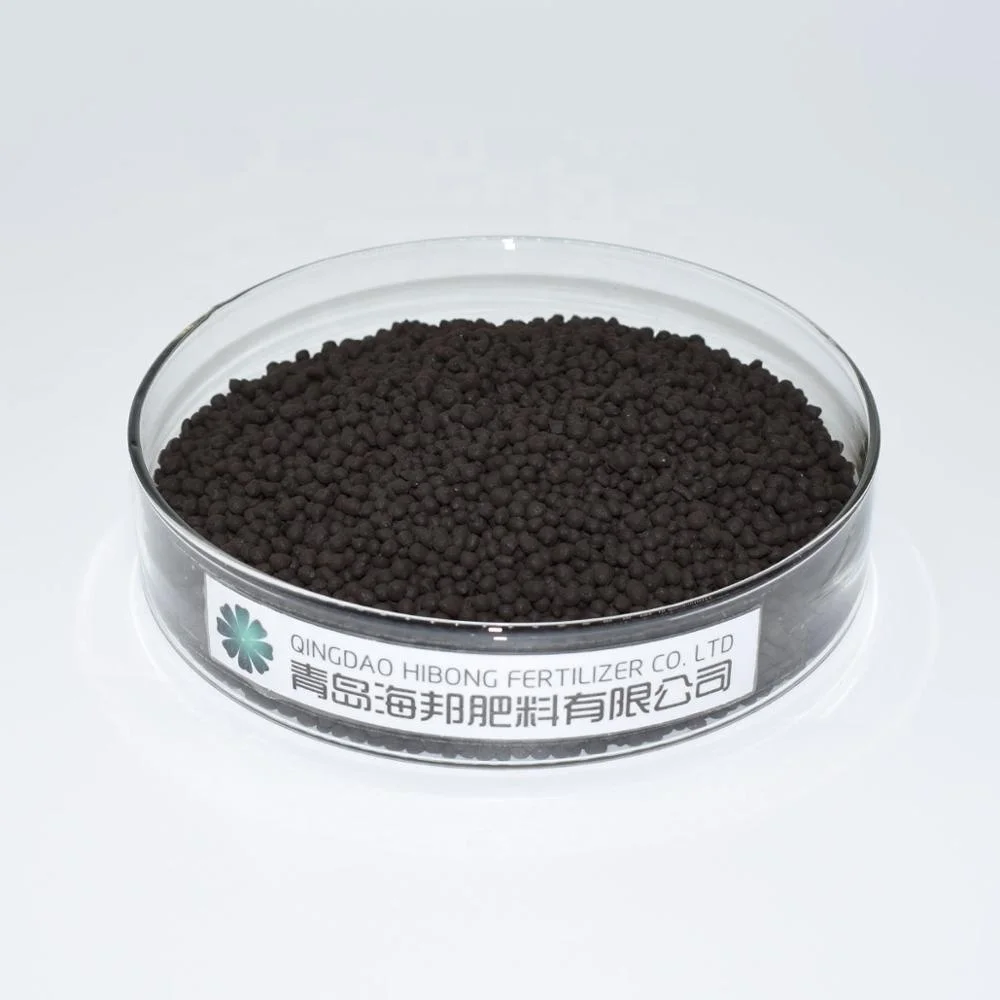 Agriculture Black Shiny Granular Amino Acid NPK Granular Fertilizer Granules Organic Fertilizer 2-2-2
