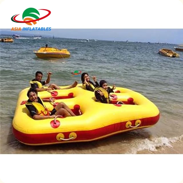 Inflatable Donut Boat Inflatable Water Towable Tube Ski Boat For 5 Person