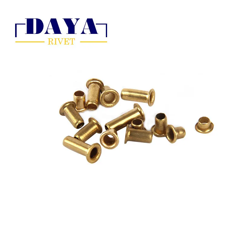M0.9--M6 Tube design brass material high grade gold blind rivet