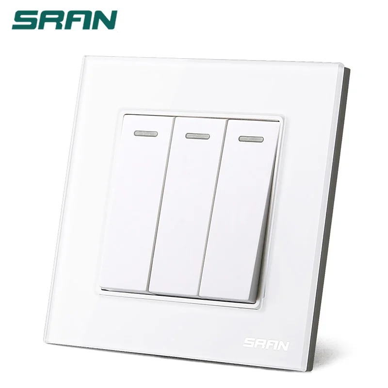 Переключатель из закаленного стекла 3 комплекта 1 способ разные цвета различные типы 86