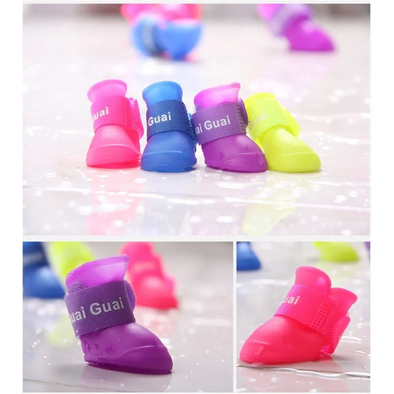 Best X Small Flexible Silicone Rubber Pet Boots Dog Shoes For Dog
