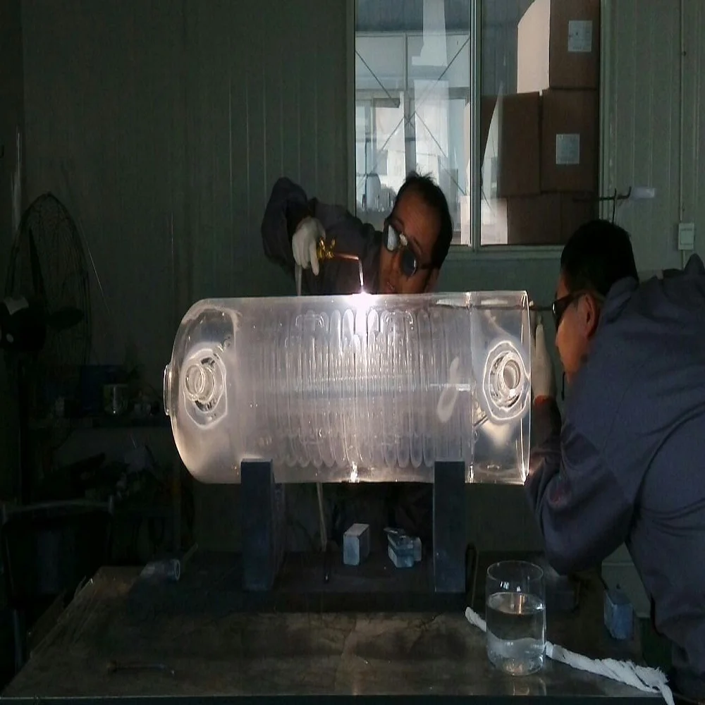 Transparent 300mm large diameter clear quartz glass tube cylindrical glass tube