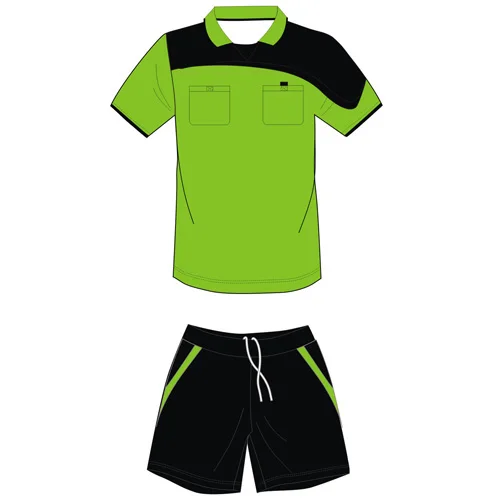 High quality custom cut and sewn soccer referee jersey