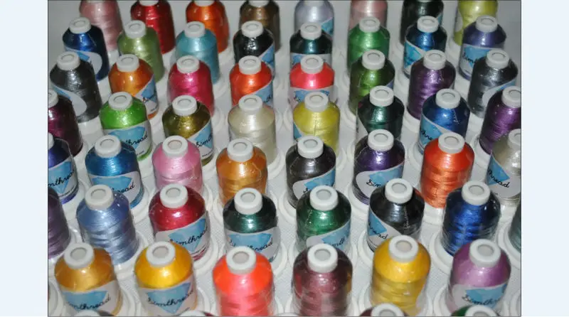 
112 Simthread color list home machine 40WT mini king polyester embroidery thread 112 colors/box for all kinds of home machine 