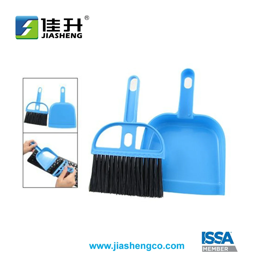 Plastic Mini Corner Cleaning Tool Broom and Dustpan 2 in 1 Set for desk