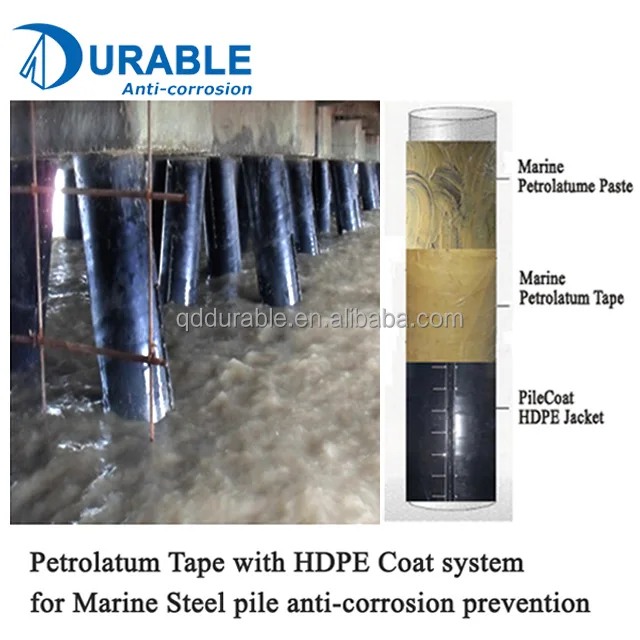Marine platform and Underground pipeline flange and welding joint anti corrosion tape Petrolatum tape
