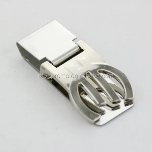 Customized EURO design hinged metal money clip