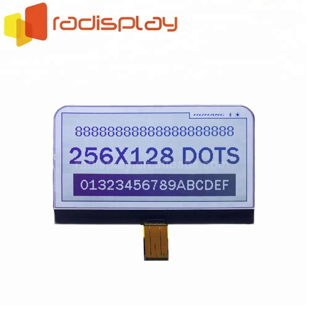 256X128 Fstn Mono Graphic Lcd Display Module