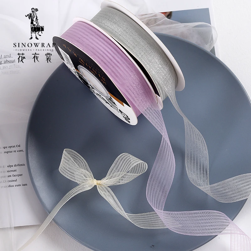 Gift Solid Color Ribbon Roll Wholesale Satin Ribbon