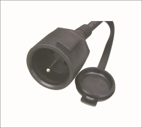 Europea waterproof power cord with W type