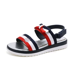 High Quality New Fashion Kid Girls Striped School Sandal Shoes for girls Summer