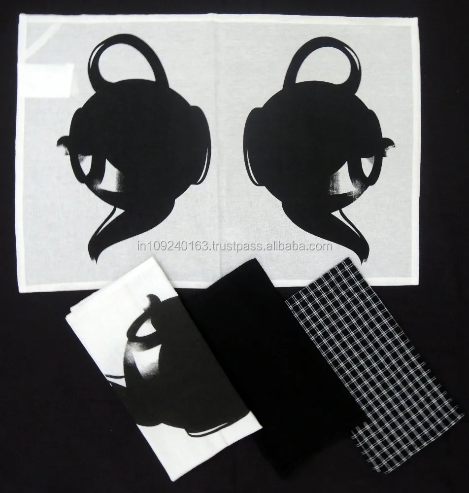 100% Cotton Table Cloth Printed Embroidery Customized Size Design Pattern Table Napkin Home Textiles Bulk Embroidered