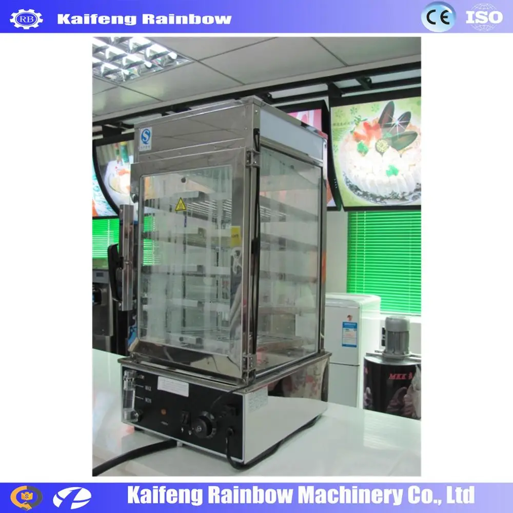 Stainless Steel Factory Price Buns Electric Chinese Bun Steamer Display/Food Display Steamer/Warmer Showcase