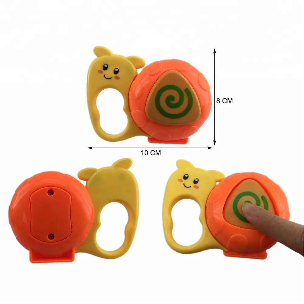 Popular plastic hand bell wrist rattle toy for babies