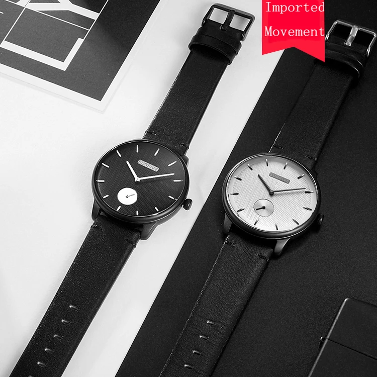 2020 comprar al por mayor Quartz Stainless Steel Chain Genuine Leather Strap Design Your Own  Wrist Watch