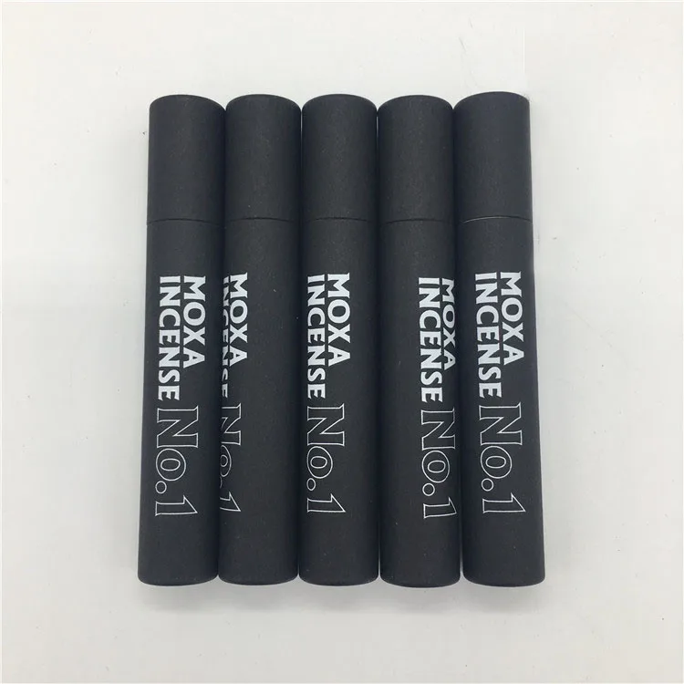 
Custom round cylinder matte black paper tube for pen 