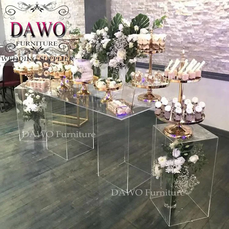 2019 acrylic square pillar column plinth pedestal cylinder flower stand for wedding decoration party event decorations