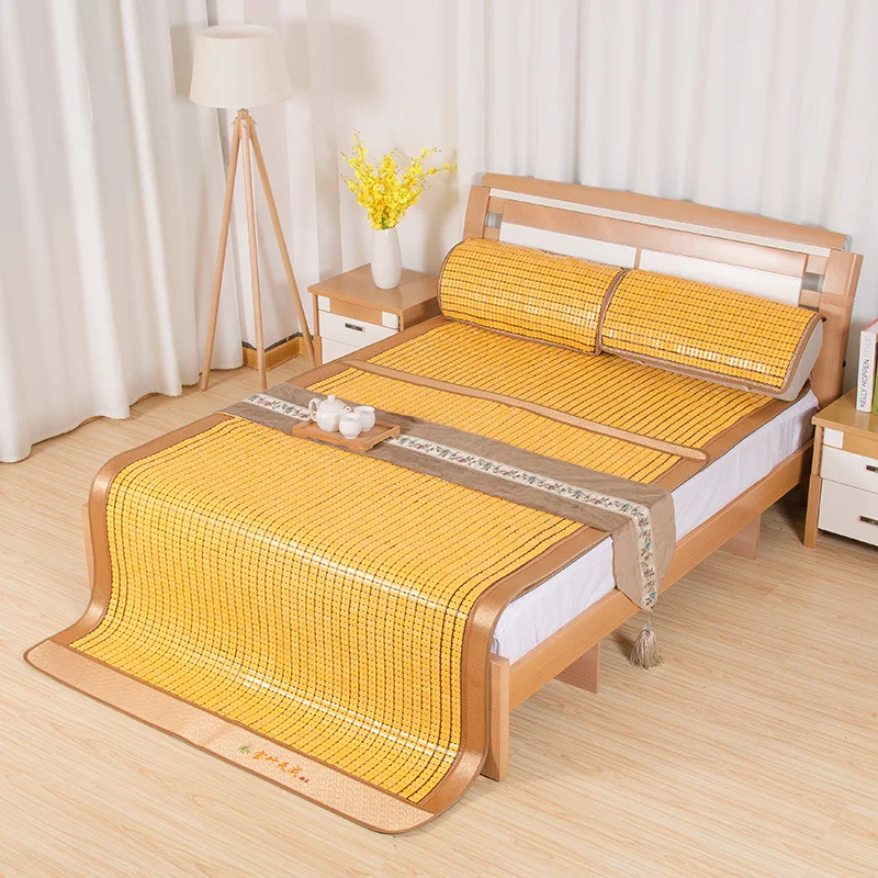 Дешевый летний коврик для сна из бамбука для взрослых