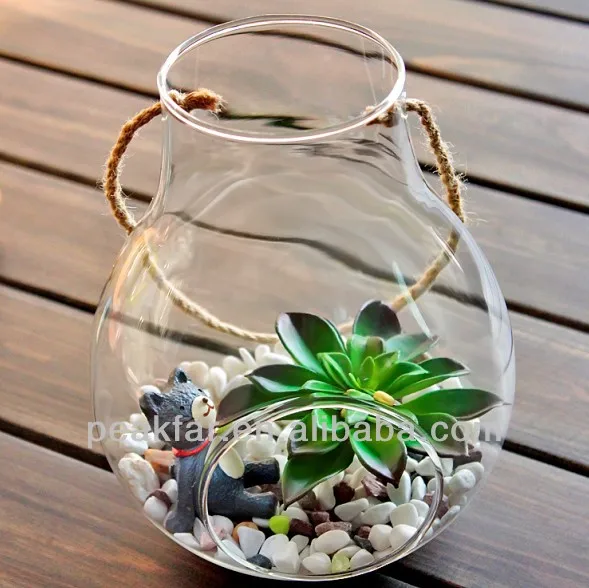 
Hanging glass vase flower vase 