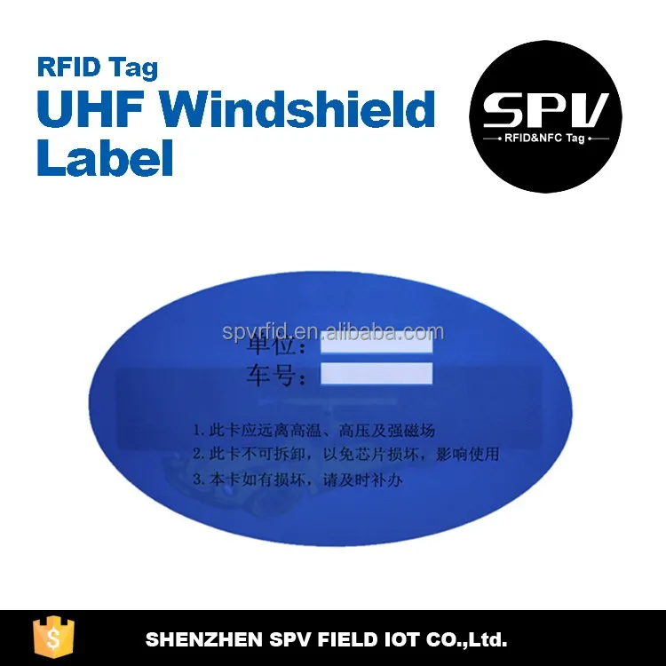 UHF RFID Лобового Стекла Тегов для Управления Транспортными Средствами