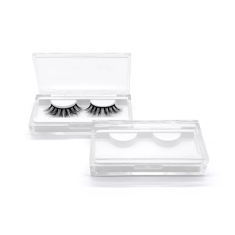 SHUYING empty custom printed acrylic eyelash packaging false eyelashes box with private logo acrylic lash box