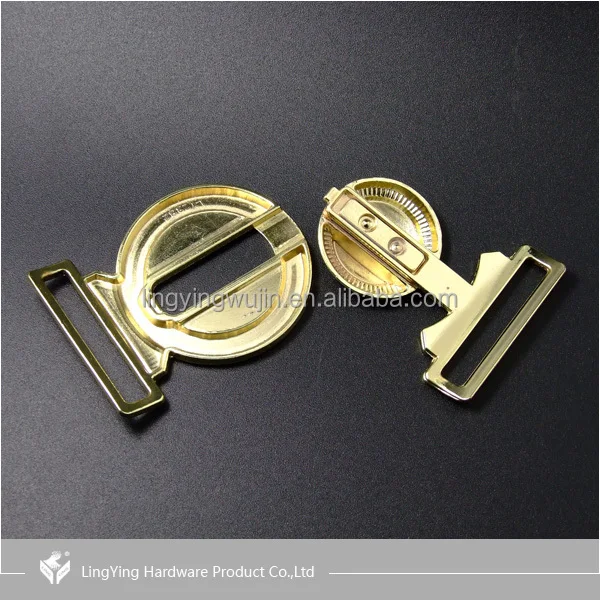 Western style high-class two joint double prong belt buckle