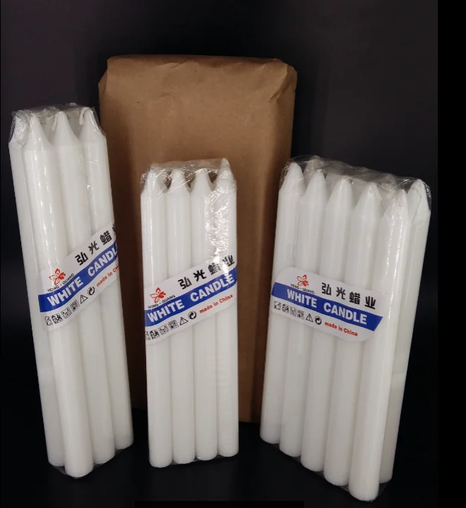 hotsale exported African market white stick lighting household candle