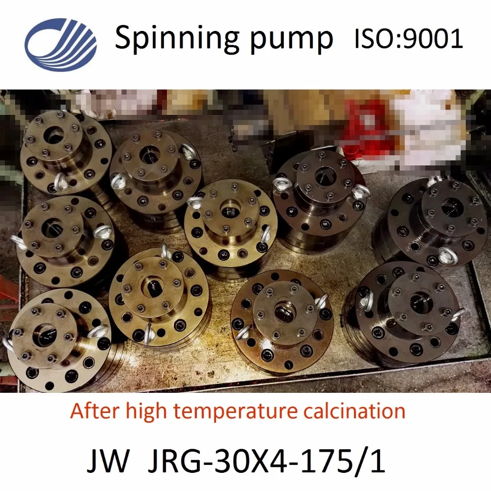 JINGWEI brand 30x6cc/rev (9L/h) Melt Spinning Metering Gear Pump for FDY & POY Chemical Fiber Rayon
