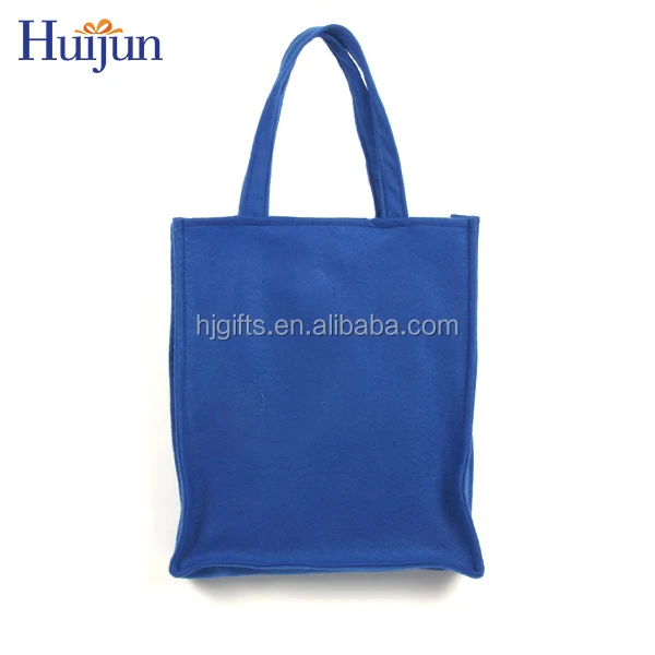 
New customized printed skeleton LED blue gift felt bag for Halloween Crafts 