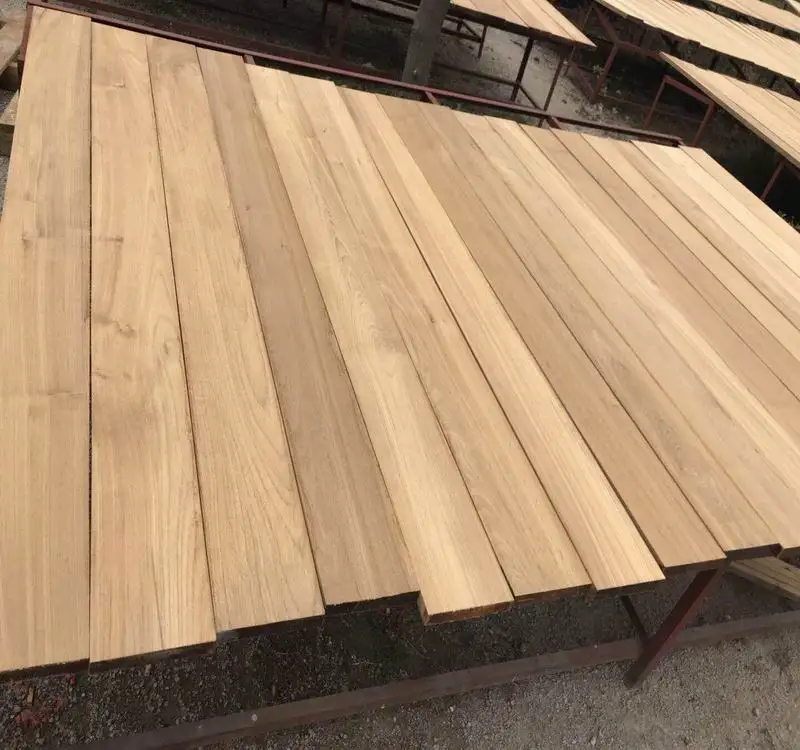 Водонепроницаемый необработанный бирманский Тиковый деревянный настил