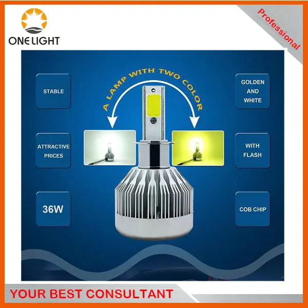 Эксклюзивный двойной цвет F1 светодиодные противотуманные лампы мощные светодиодные лампы фар с двумя цвета