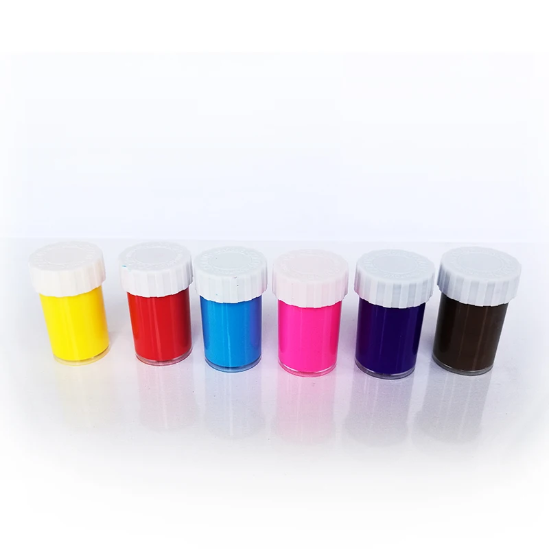 6ct 20ml Jars Fluorescent Neon Glow in the Dark Tempera Paint