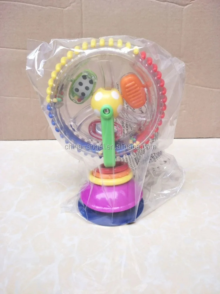 Baby Toy Three-color model Rotating Windmill Noria Stroller Dining Chair with suction cups Educational Toys For Babies