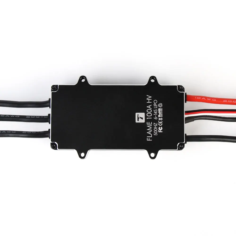T-MOTOR Flame 100A HV series 6-14s 50V uav brushless motor waterproof aircraft esc speed controller