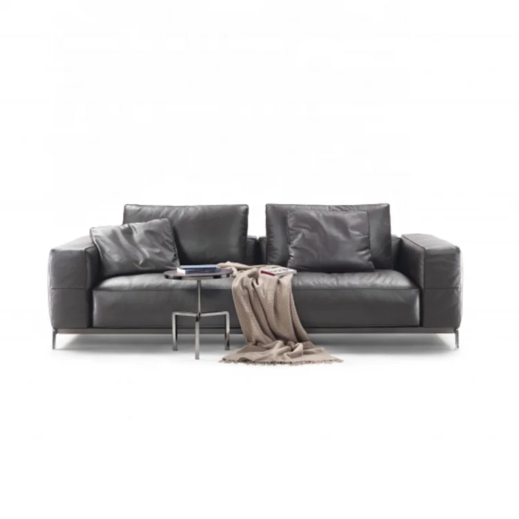 High quality leather sofa set furniture modern design couch living room sofas