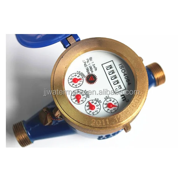 Multi-jet Dry-Dial household use  high quality brass cold water meter