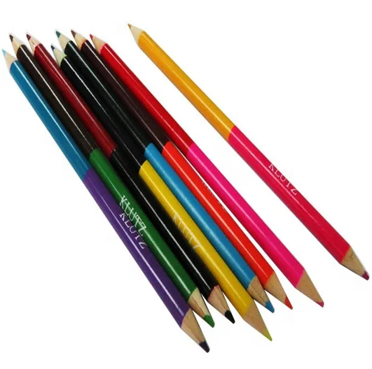 natural color wood color pencils/Promotion wood color pencil