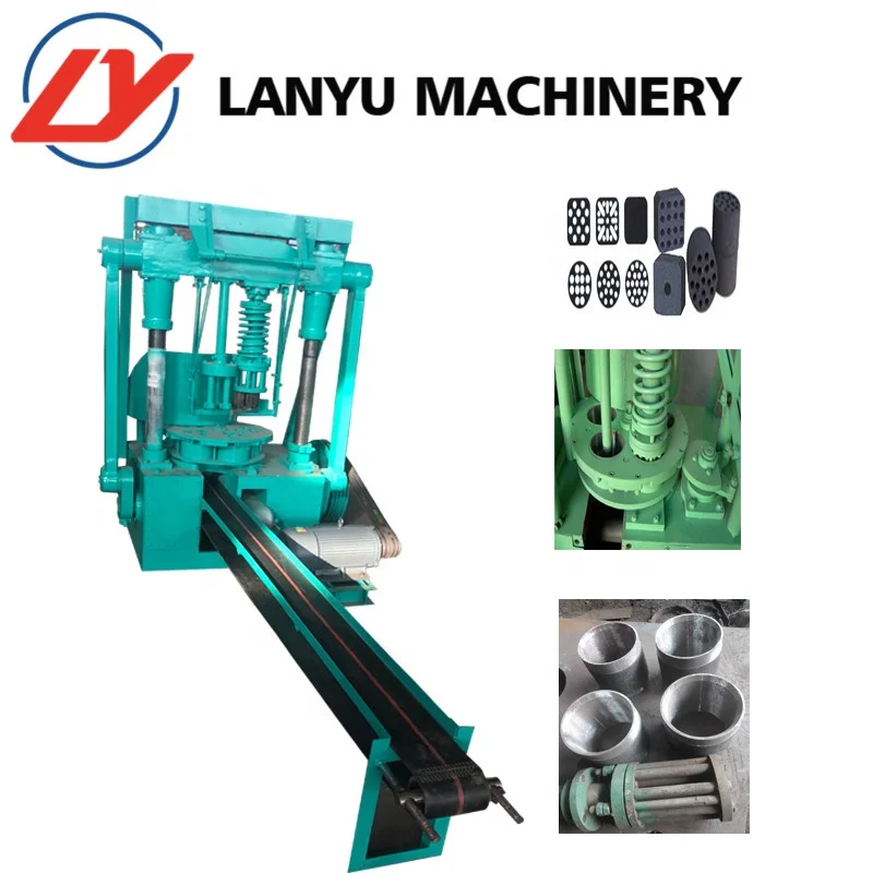 New Type 140 Coal Briquette Machine with Engine and Motor for Manufacturing Plant and Farm Industries