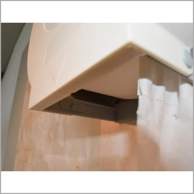 Wall Mounted Kitchen Plastic Tissue Jumbo Roll Toilet Paper Holder with lock