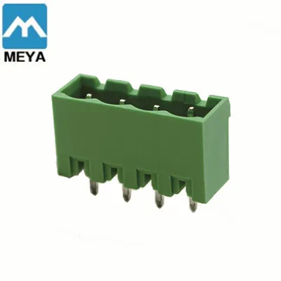 Fielect PCB Terminal Block 20Pcs 300V 15A 5.08mm Pitch 2P Flat Angle Needle Seat Insert-in PCB Terminal Block Connector 2EDGK-5.