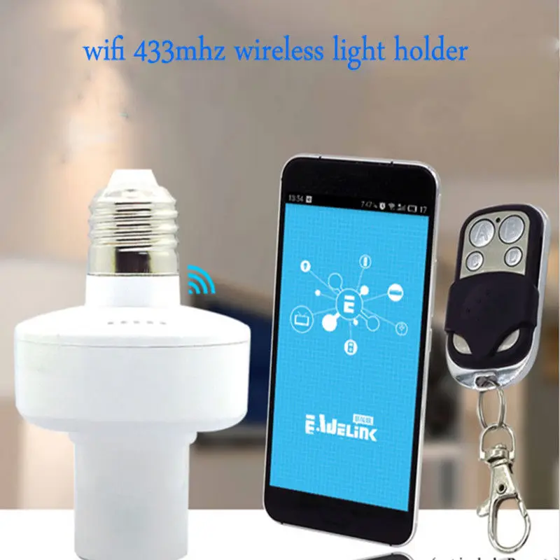 SONOFF Slampher WiFi Smart Light Bulb Holder 433MHz RF E27 Holder APP lot Wireless Remote Control